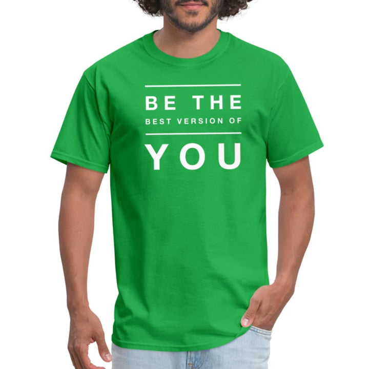 T-shirt - Short Sleeve Tee Be The Best Version Of You Print - Mens | T-Shirts