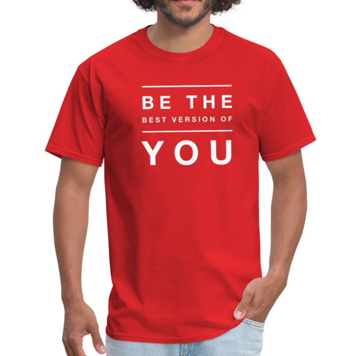 T-shirt - Short Sleeve Tee Be The Best Version Of You Print - Mens | T-Shirts