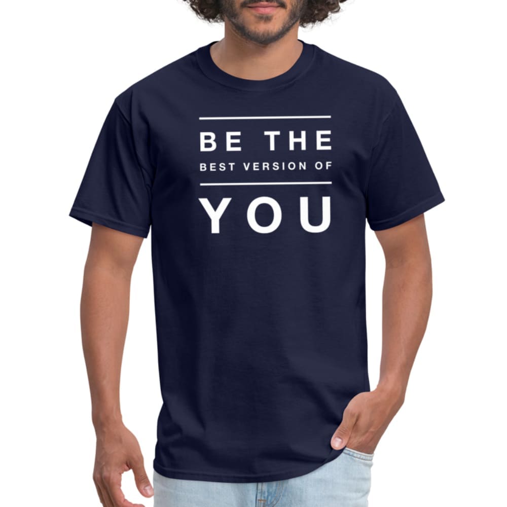 T-shirt - Short Sleeve Tee Be The Best Version Of You Print - Mens | T-Shirts