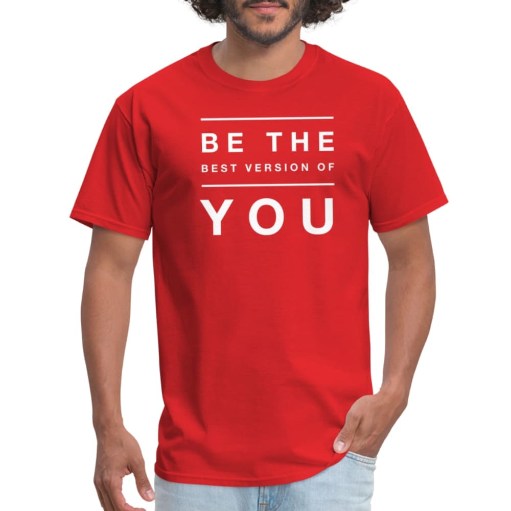 T-shirt - Short Sleeve Tee Be The Best Version Of You Print - Mens | T-Shirts