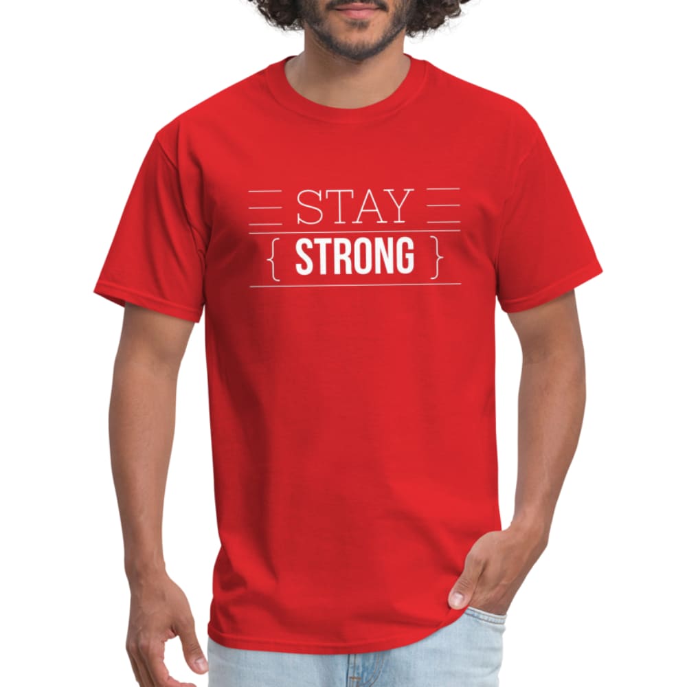 T-shirt - Short Sleeve Tee Stay Strong Print - Mens | T-Shirts