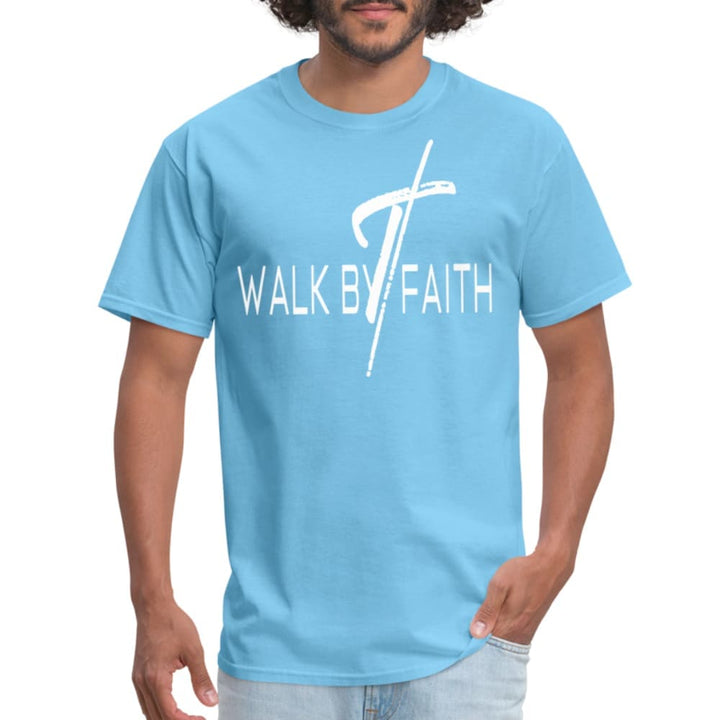 T-shirt - Short Sleeve Tee Walk by Faith Print - Mens | T-Shirts