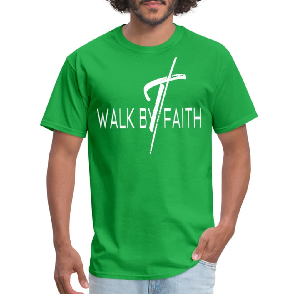 T-shirt - Short Sleeve Tee Walk by Faith Print - Mens | T-Shirts