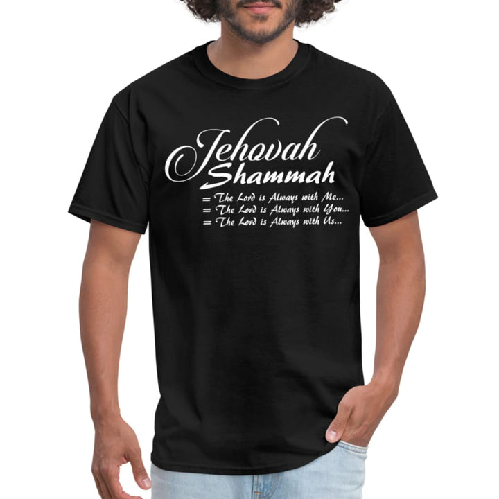 Graphic Tee Jehovah Shammah Word Art Print - Mens | T-Shirts