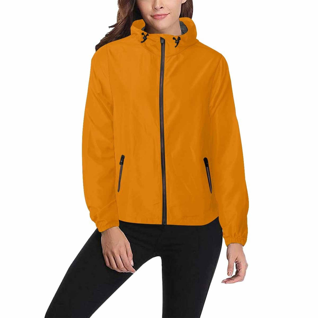 Tangerine Orange Hooded Windbreaker Jacket - Men / Women - Mens | Jackets