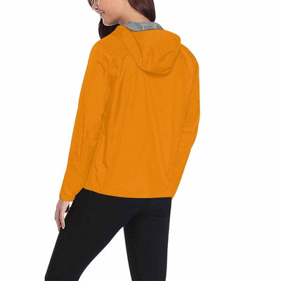 Tangerine Orange Hooded Windbreaker Jacket - Men / Women - Mens | Jackets