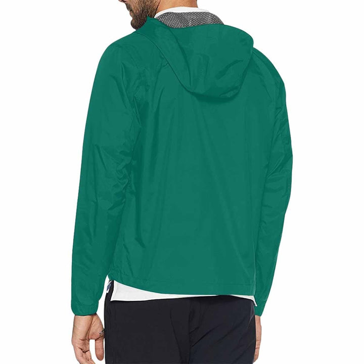 Teal Green Hooded Windbreaker Jacket - Men / Women - Mens | Jackets