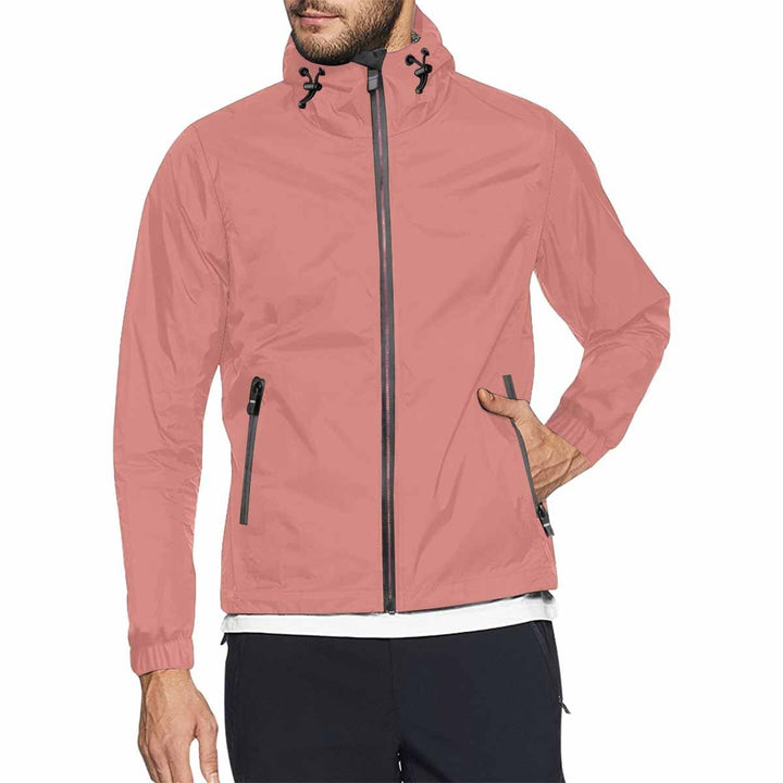 Tiger Lily Pink Hooded Windbreaker Jacket - Men / Women - Mens | Jackets