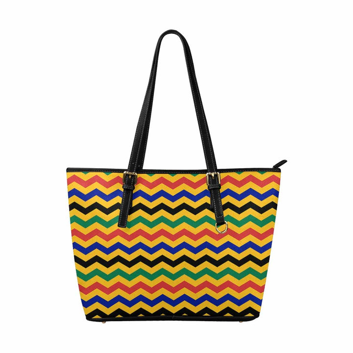 Large Leather Tote Shoulder Bag - Bohemian Print - Bags | Leather Tote Bags