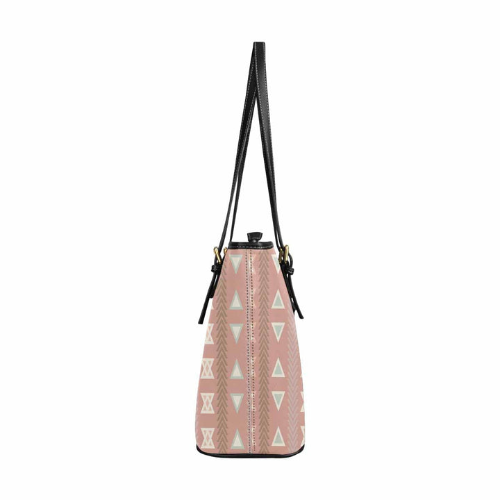 Large Leather Tote Shoulder Bag - Bohemian Print - Bags | Leather Tote Bags