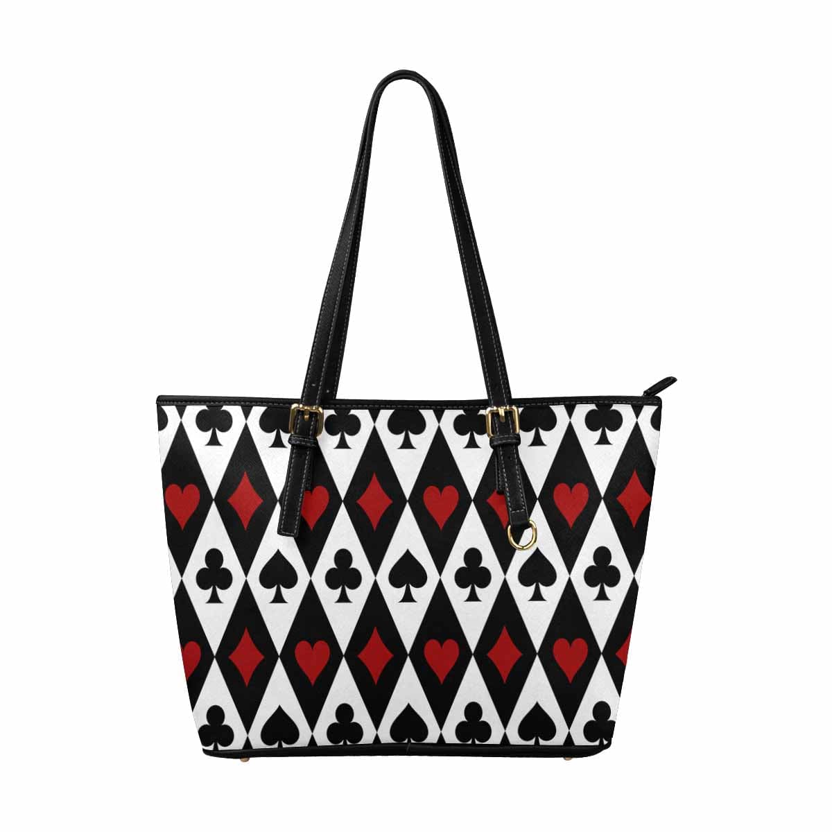 Large Leather Tote Shoulder Bag - Red - Bags | Leather Tote Bags
