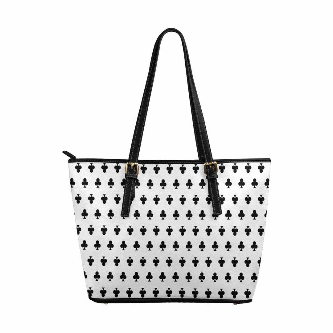 Large Leather Tote Shoulder Bag - White - Bags | Leather Tote Bags