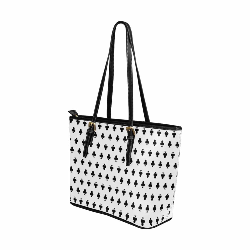 Large Leather Tote Shoulder Bag - White - Bags | Leather Tote Bags