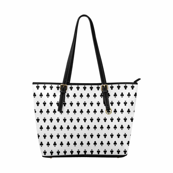 Large Leather Tote Shoulder Bag - White - Bags | Leather Tote Bags