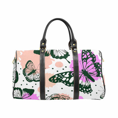 Travel Bag Green Butterflies - Bags | Travel Bags | Leather Carry