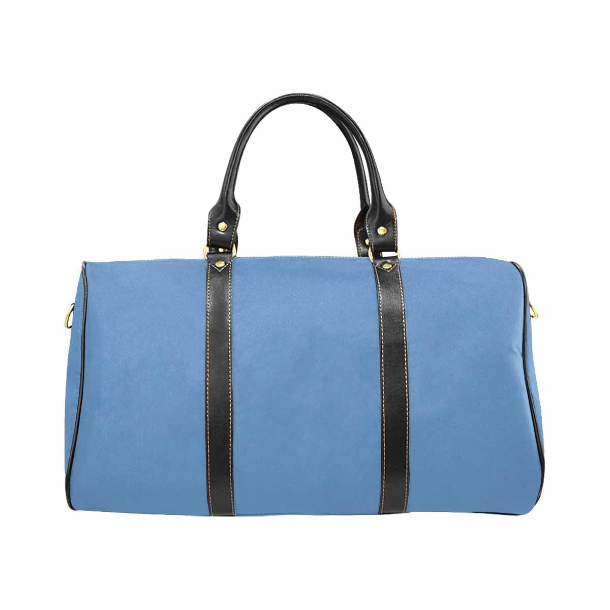 Travel Bag Leather Carry On Large Luggage Bag Blue Gray - Bags | Travel Bags |