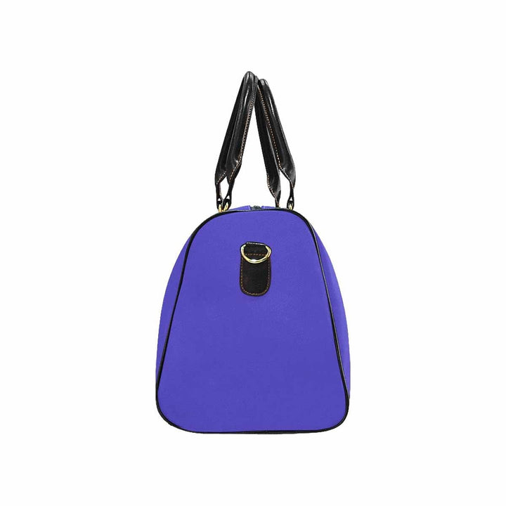 Travel Bag Leather Carry on Large Luggage Bag Blue Iris - Bags | Travel Bags