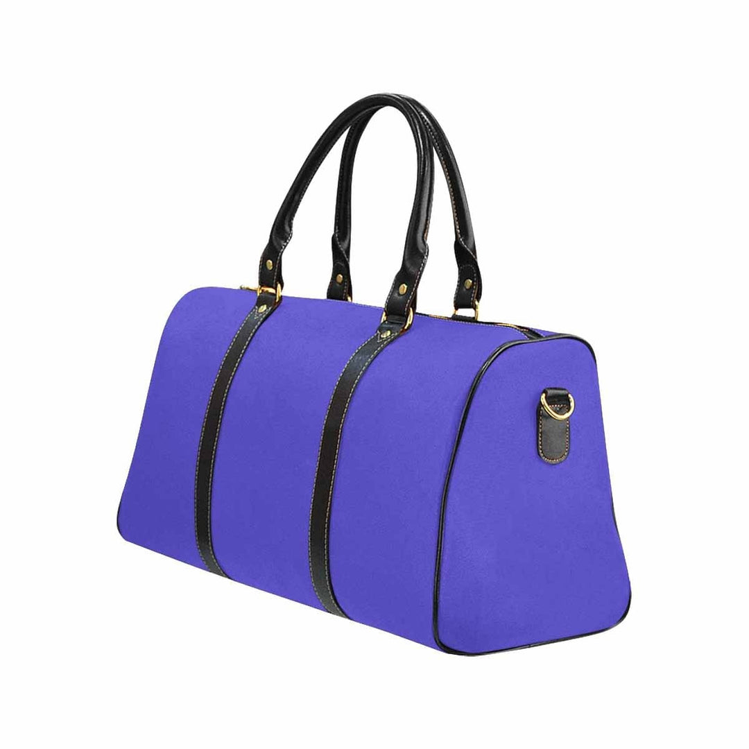 Travel Bag Leather Carry on Large Luggage Bag Blue Iris - Bags | Travel Bags