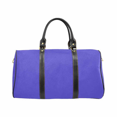 Travel Bag Leather Carry On Large Luggage Bag Blue Iris - Bags | Travel Bags |