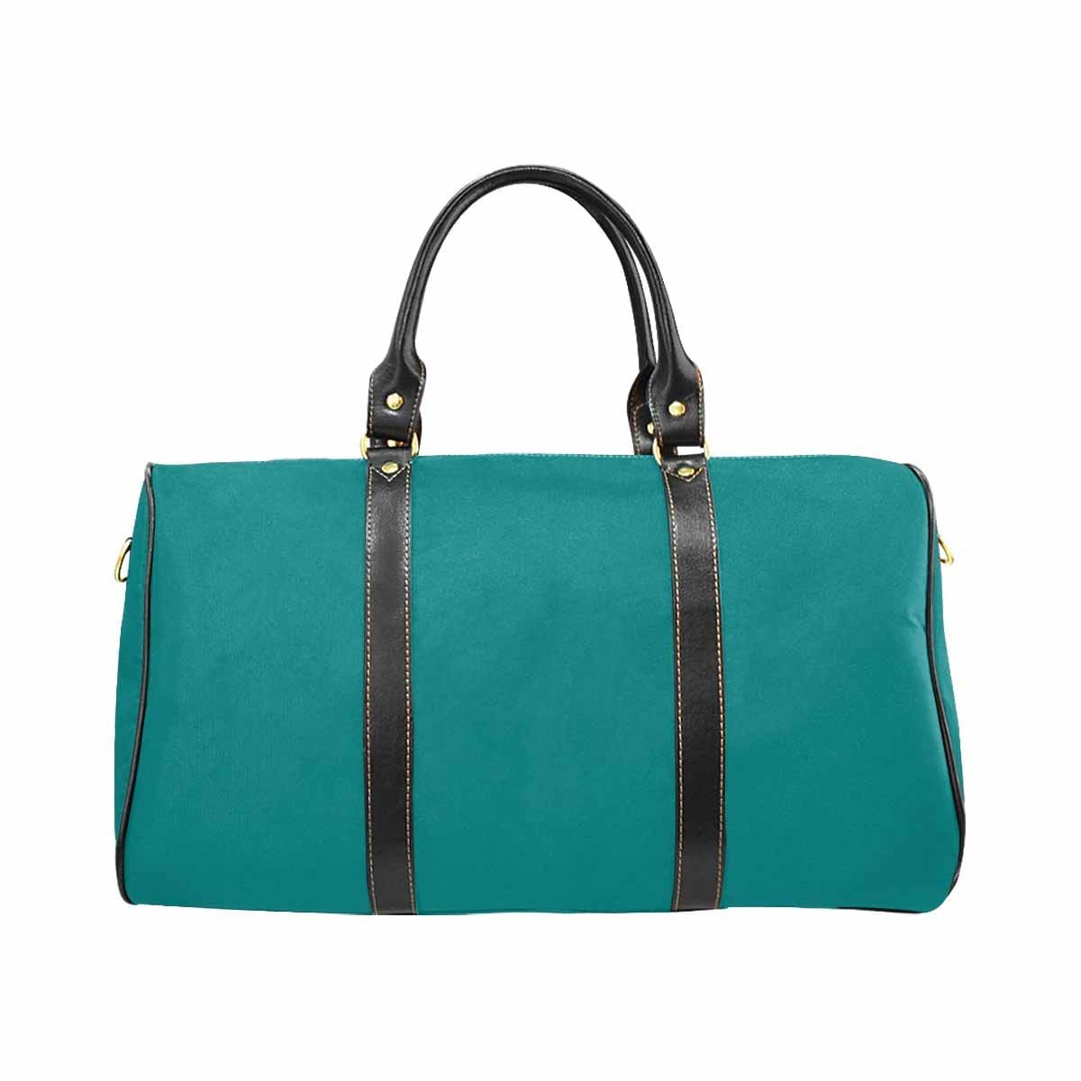 Travel Bag Leather Carry On Large Luggage Bag Dark Teal Green - Bags | Travel