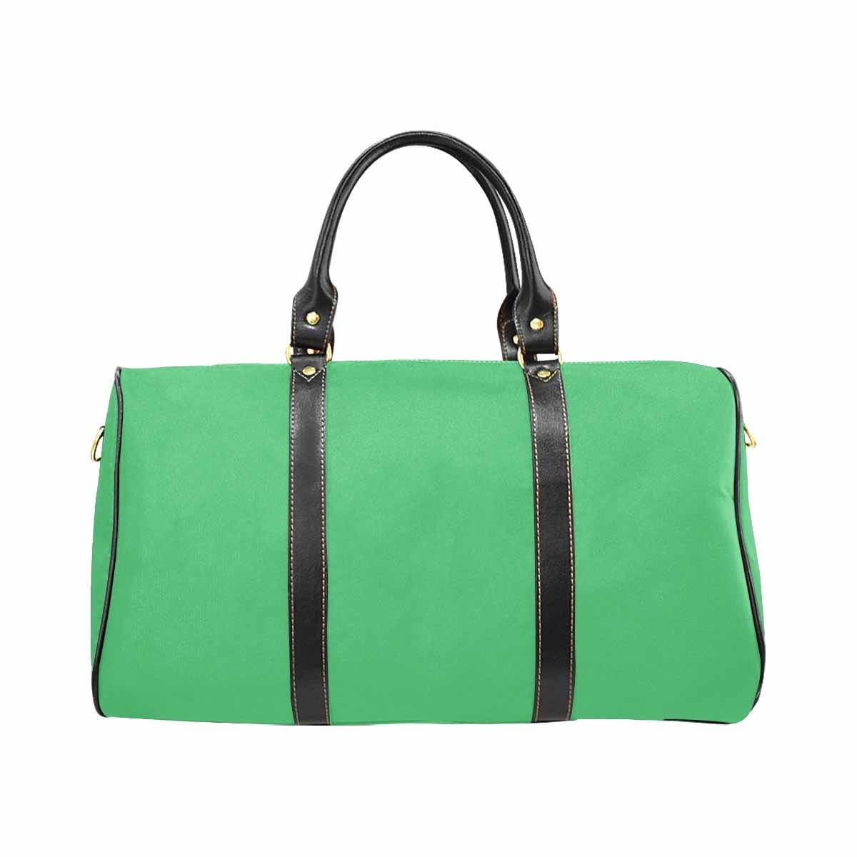 Travel Bag Leather Carry On Large Luggage Bag Emerald Green - Bags | Travel Bags