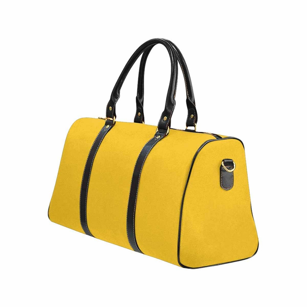 Travel Bag Leather Carry on Large Luggage Bag Freesia Yellow - Bags | Travel