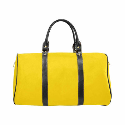 Travel Bag Leather Carry On Large Luggage Bag Gold Yellow - Bags | Travel Bags |