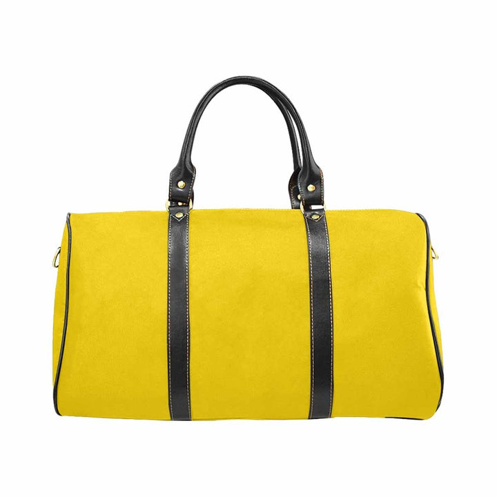 Travel Bag Leather Carry on Large Luggage Bag Gold Yellow - Bags | Travel Bags