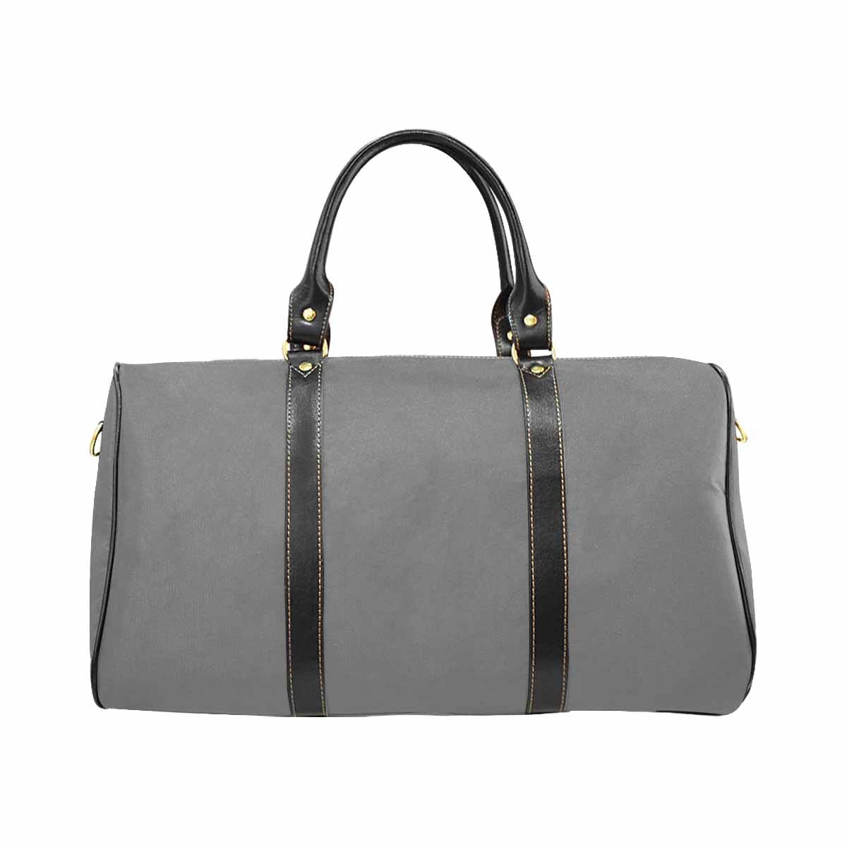 Travel Bag Leather Carry On Large Luggage Bag Gray - Bags | Travel Bags |