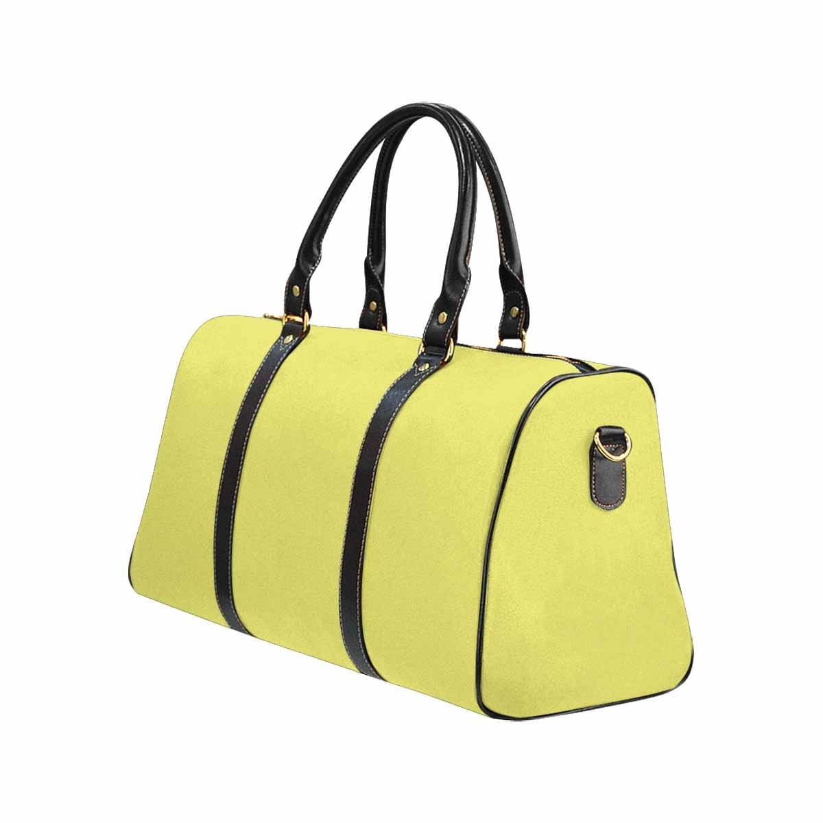 Travel Bag Leather Carry On Large Luggage Bag Honeysuckle Yellow - Bags | Travel