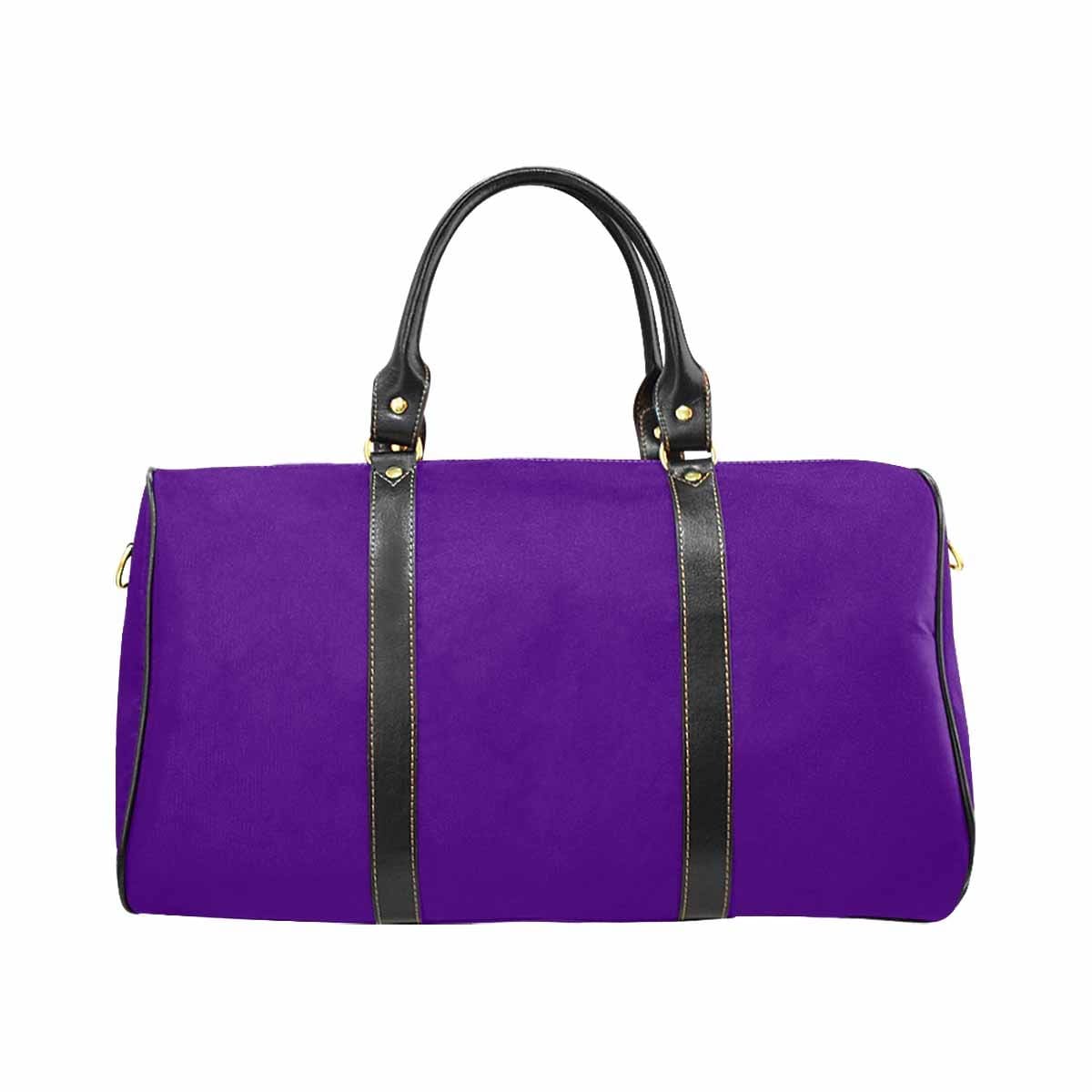 Travel Bag Leather Carry On Large Luggage Bag Indigo Purple - Bags | Travel Bags