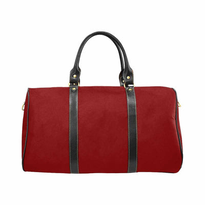 Travel Bag Leather Carry On Large Luggage Bag Maroon Red - Bags | Travel Bags |