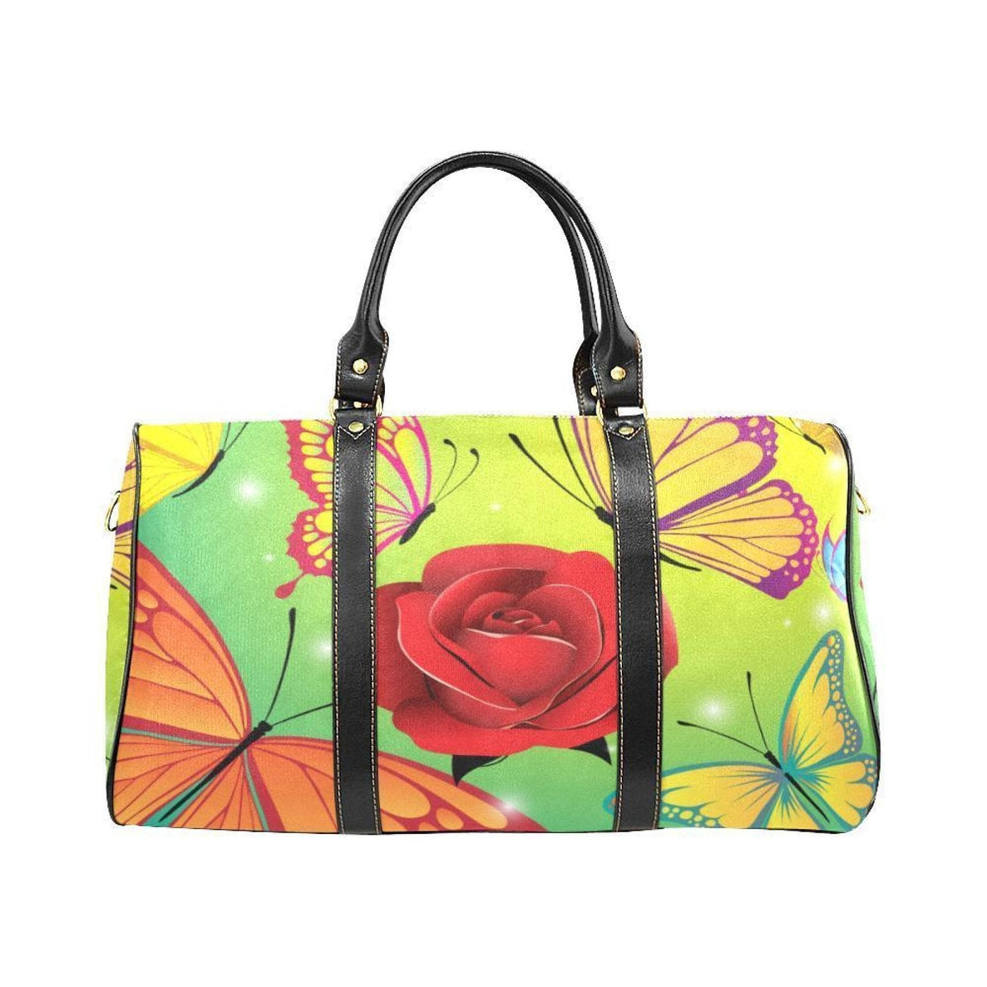 Travel Bag Leather Carry On Large Luggage Bag Vibrant Rose - Bags | Travel Bags