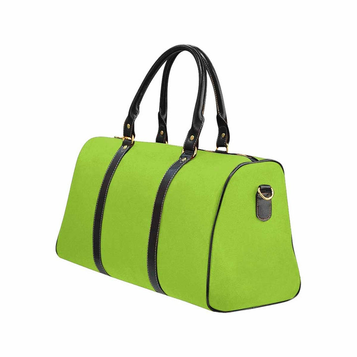 Travel Bag Leather Carry on Large Luggage Bag Yellow Green - Bags | Travel Bags