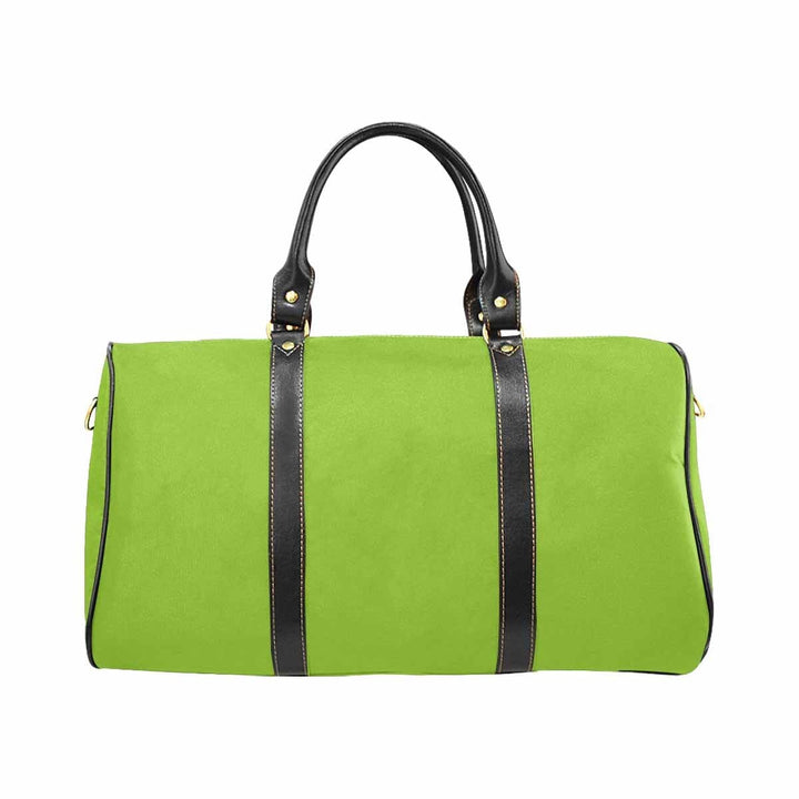 Travel Bag Leather Carry on Large Luggage Bag Yellow Green - Bags | Travel Bags