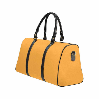 Travel Bag Leather Carry On Large Luggage Bag Yellow Orange - Bags | Travel Bags