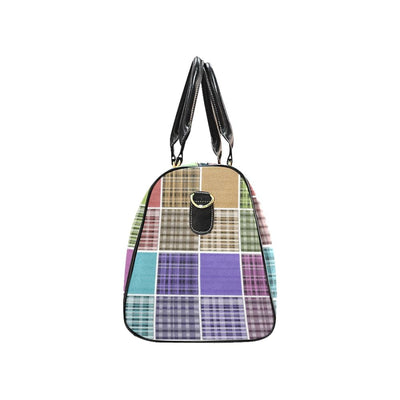 Travel Bag Pastel Grid Double Handle Carry-bag - Bags | Travel Bags | Leather