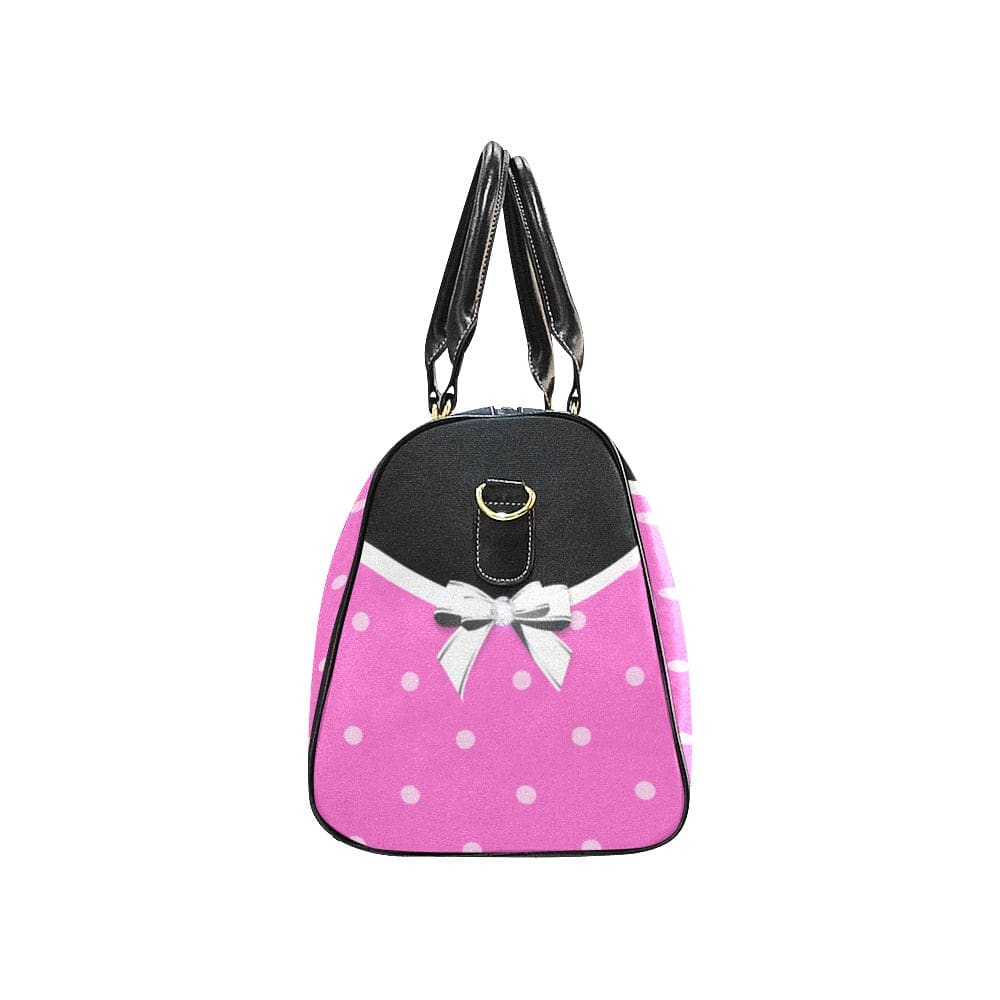 Travel Bag Pink & Black Bow Double Handle Carry-bag - Bags | Travel Bags |