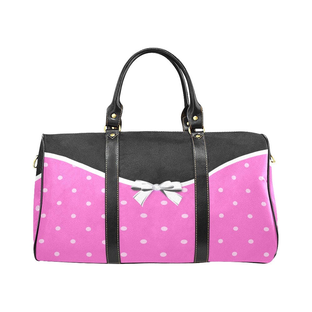 Travel Bag Pink & Black Bow Double Handle Carry-bag - Bags | Travel Bags