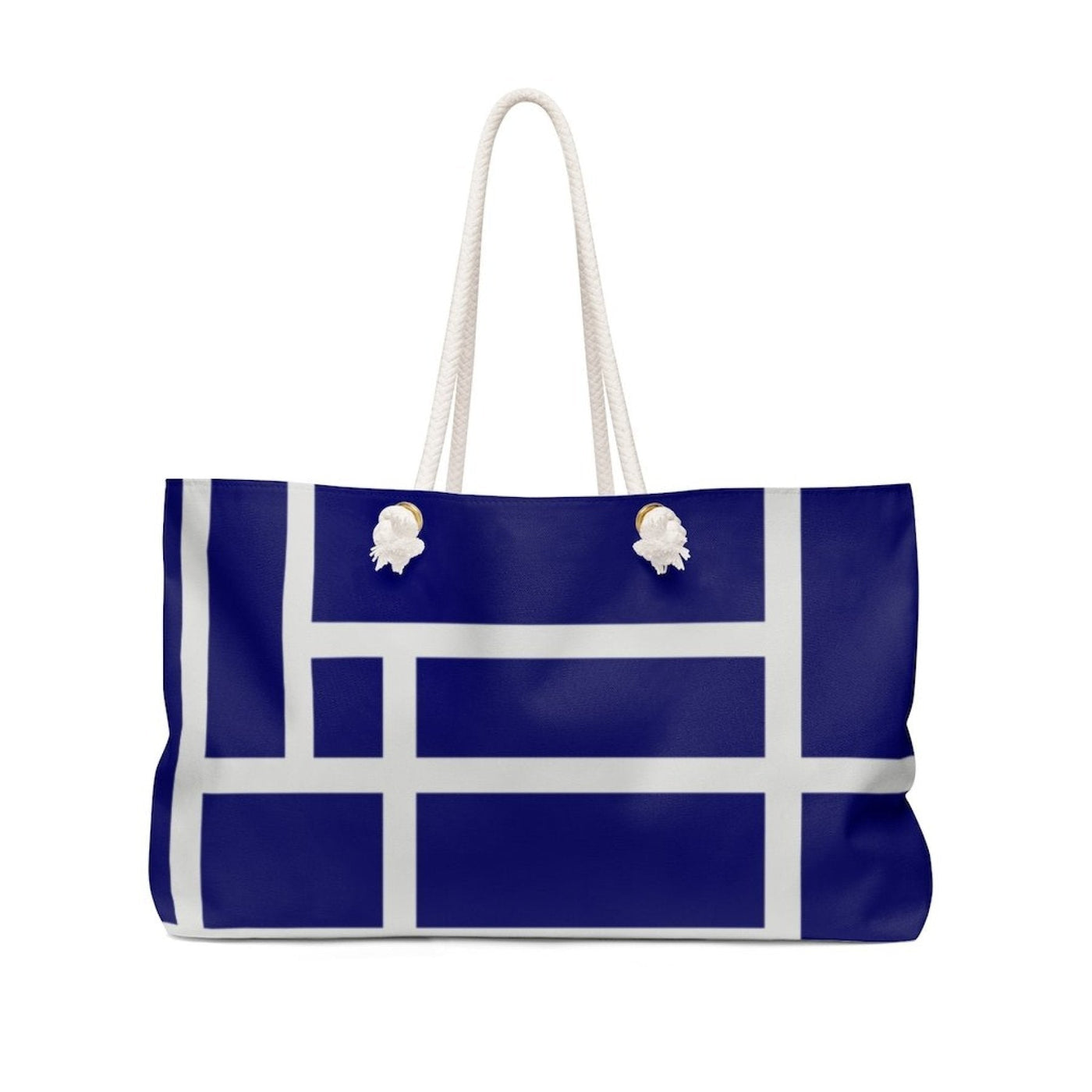 Weekender Tote Bag Blue Colorblock - Bags | Tote Bags | Weekender