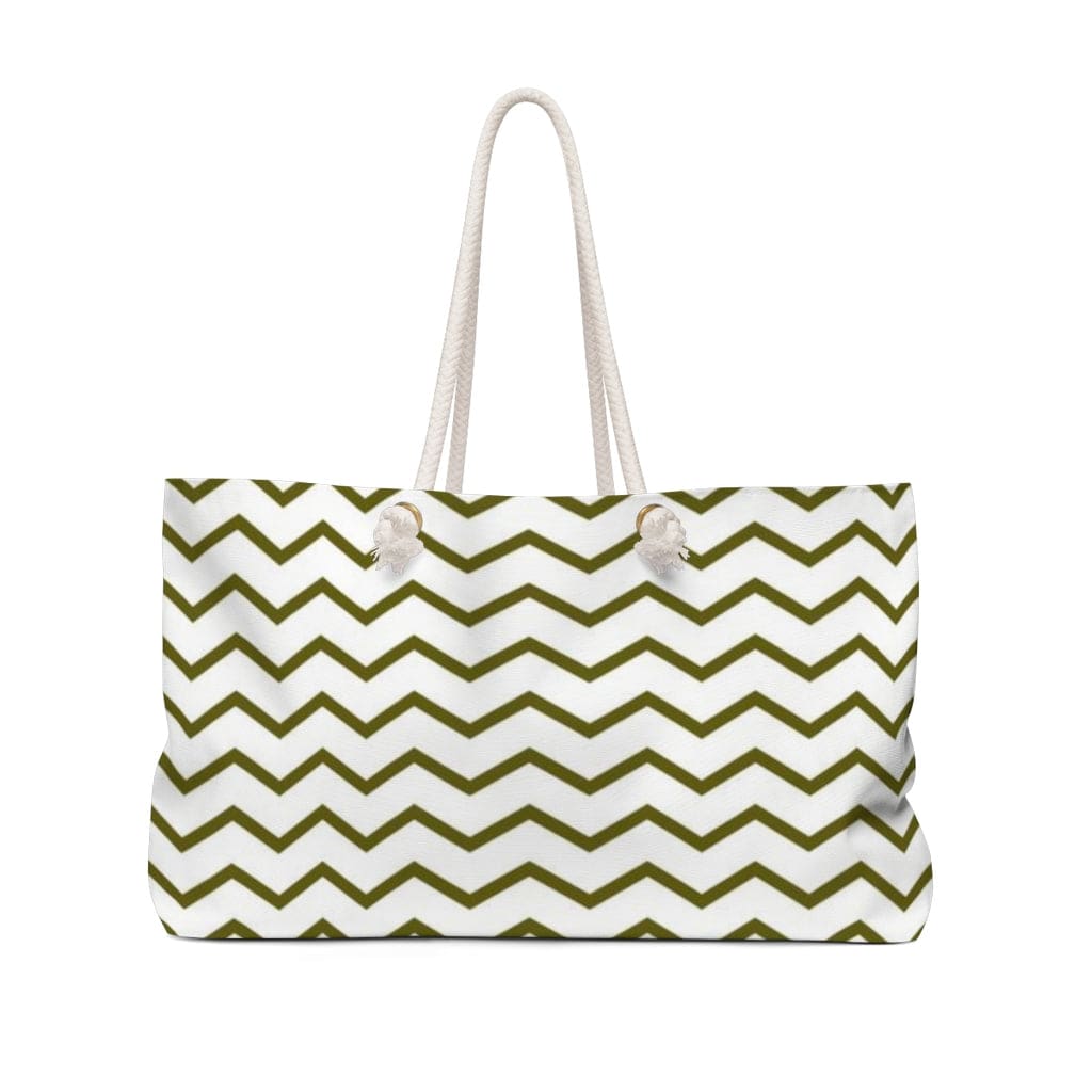 Weekender Tote Bag Chevron Stripes - Bags | Tote Bags | Weekender