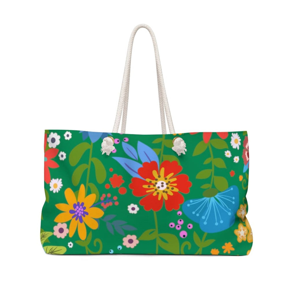 Floral Green Handbag Weekender Tote Bag - Bags | Tote Bags | Weekender