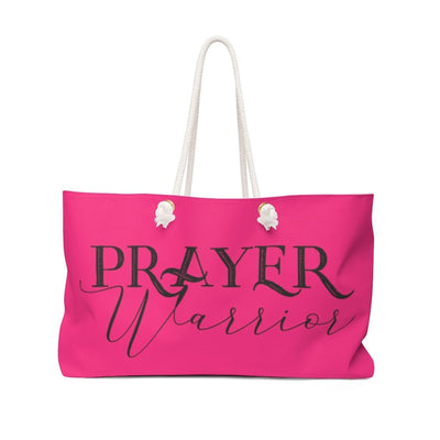 Weekender Tote Bag Pink And Black Prayer Warrior - Bags | Tote Bags | Weekender