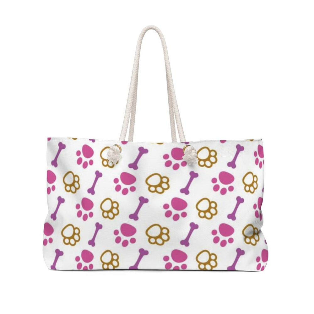 Weekender Tote Bag Pink Paws and Treats - Bags | Tote Bags | Weekender