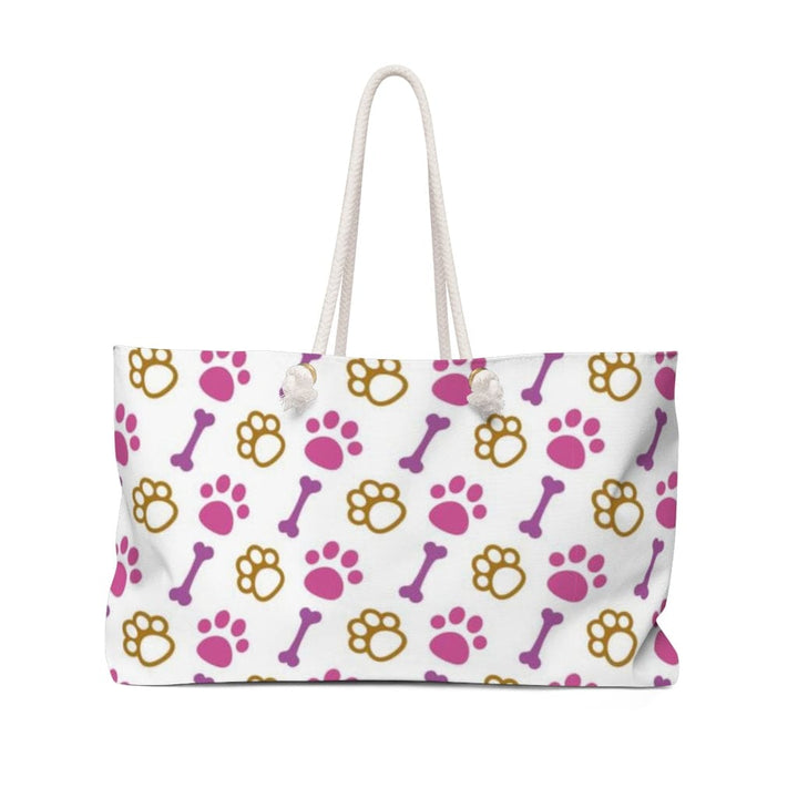 Weekender Tote Bag Pink Paws and Treats - Bags | Tote Bags | Weekender