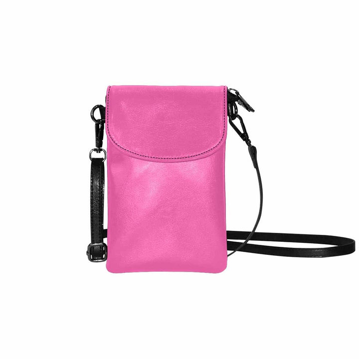 Womens Cell Phone Crossbody Purse - Vibrant Pink Lavender - Bags/Crossbody Bags