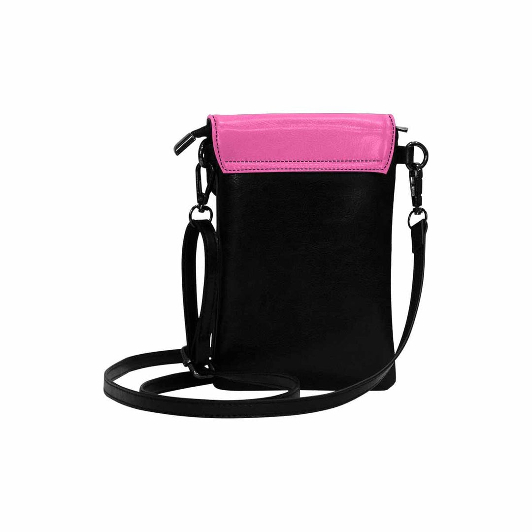 Womens Cell Phone Crossbody Purse - Vibrant Pink Lavender - Bags/Crossbody Bags