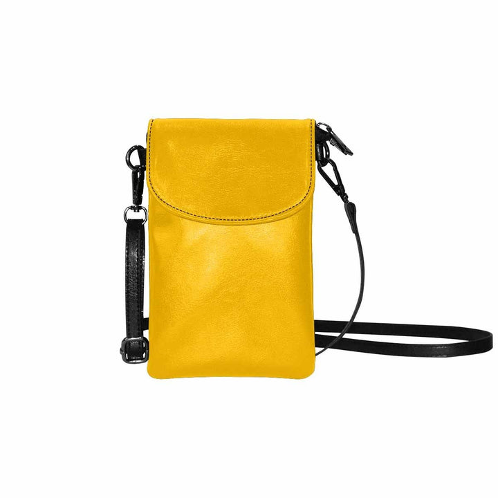 Womens Cell Phone Purse - Golden Yellow - Bags/Crossbody Bags
