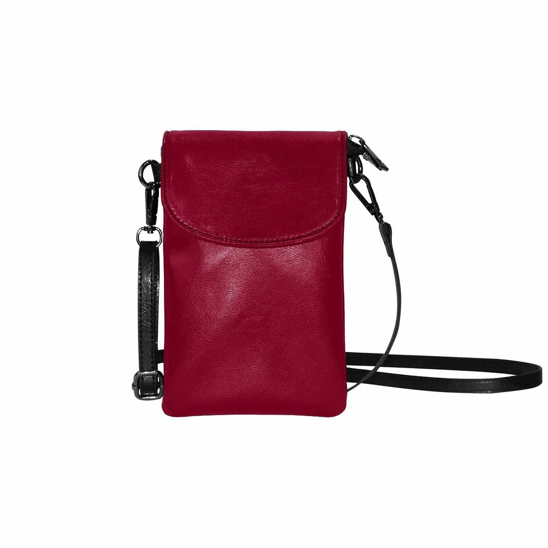 Womens Cell Phone Purse Burgundy Red - Bags | Crossbody Bags