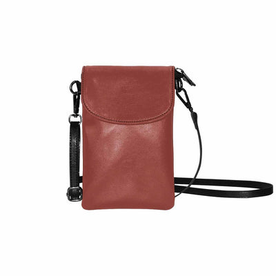 Womens Cell Phone Purse Cognac Red - Bags | Wallets | Phone Cases